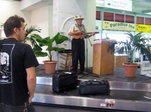 Rarotonga's “Welcoming Committee” Jake Numanga
